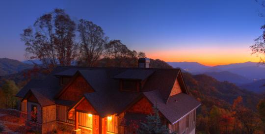 Sunset Falls At Bald Creek NC Views 
