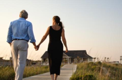 Walking Couple